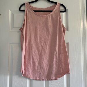 Lane Bryant Pink Sleeveless Relaxed Tank Top